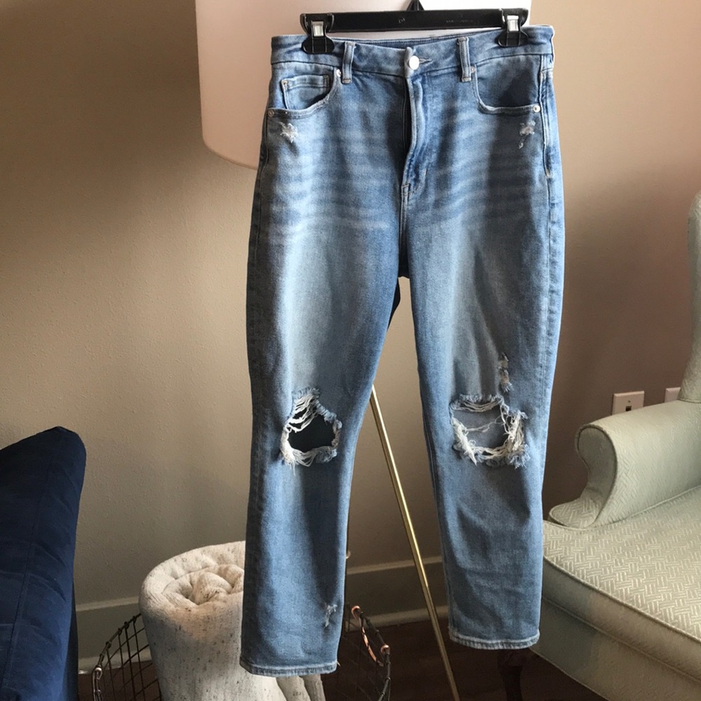 American Eagle Curvy High Rise Mom Jean